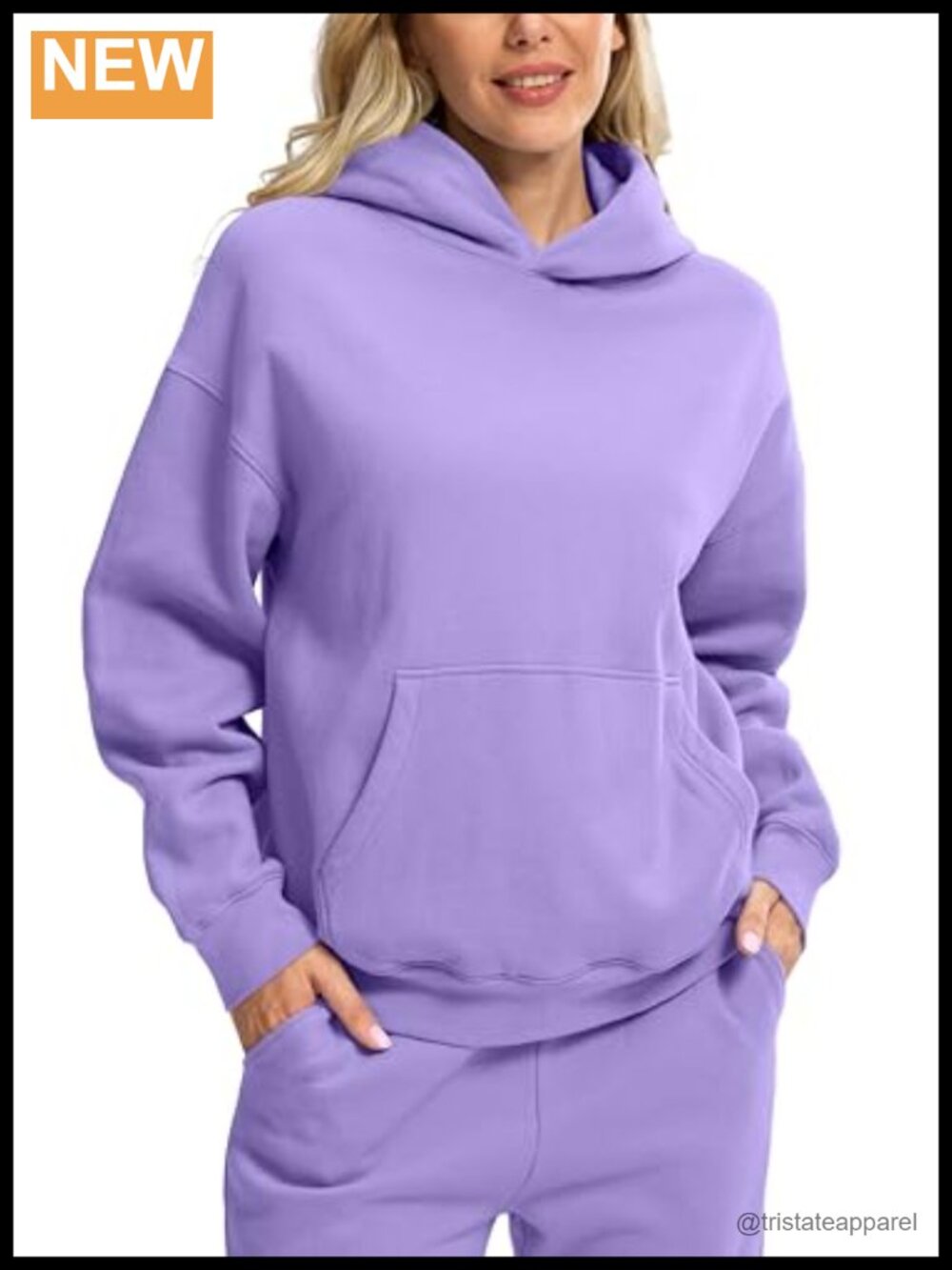 Oversized Fleece Hoodie Women Cotton Polyester Pullover Sweatshirt